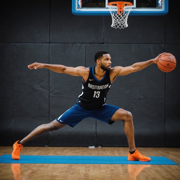 Quelle routine spécifique de yoga peut améliorer l'équilibre et la concentration d'un joueur de basket avant un match?